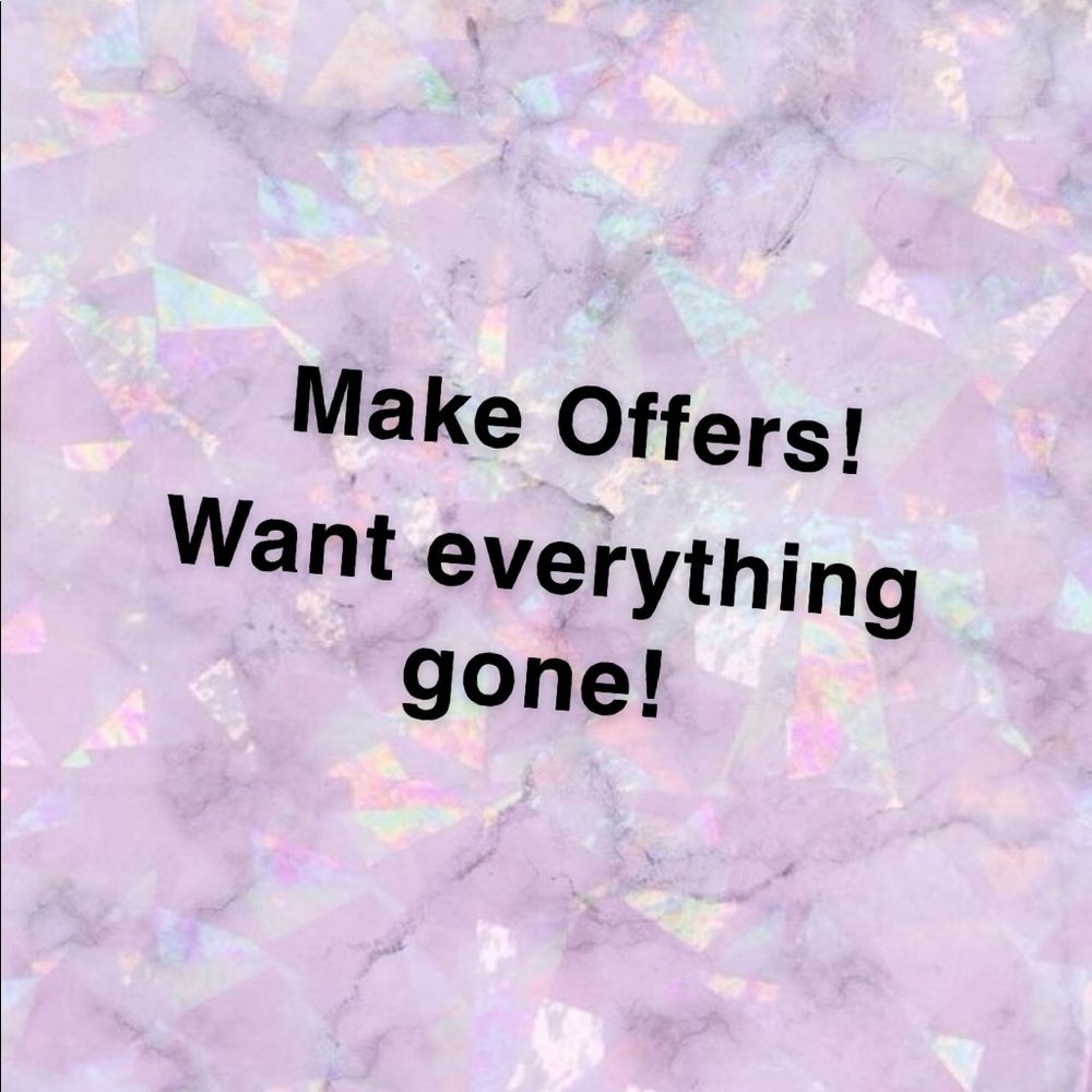 Make offers if you are interested in an item!